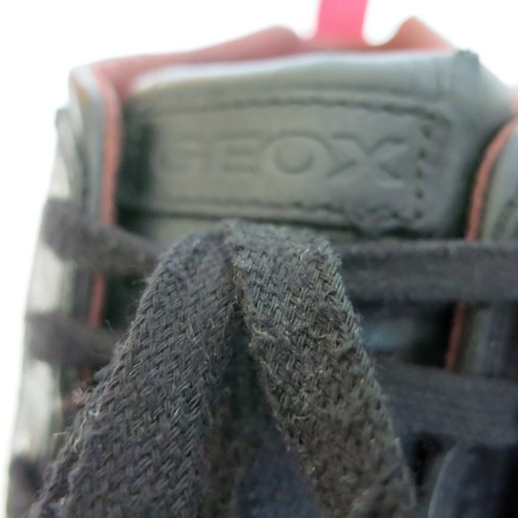 Geox Black Leather Comfort High Top Boots Men's Footear Casual Shoes Size 12 - Picture 7 of 7